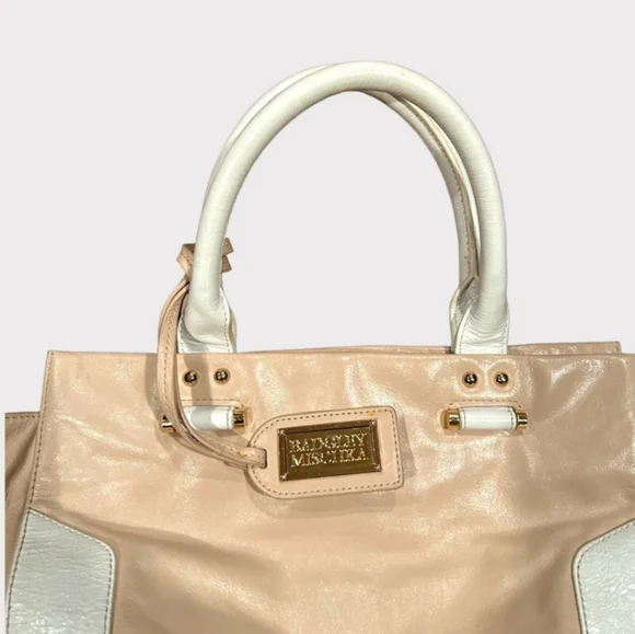 Badgley Mischka pink two- toned handbag - Picture 11 of 12
